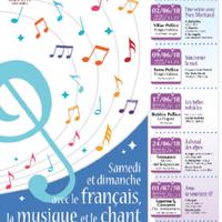 Samedi et dimanche avec le français, le musique et le chant - Locandina